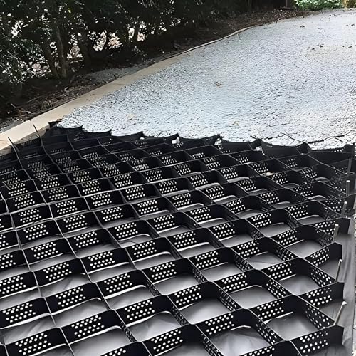 ONZIEMS 2" Thick Slope Protection Erosion Control Mesh, Ground Paver System Geogrid for Permeable Pavement, Sidewalk Soil Gravel Support Stabilizer, 3/5/10/15/20/33 ft. Long (Size : 1x2m(3.3x6.5ft))