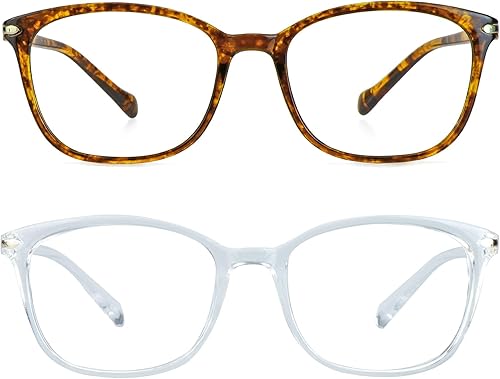 LifeArt Lentes de bloqueo de luz azul, antifatiga ocular, anteojos de lectura para computadora, gafas de TV para hombres y mujeres