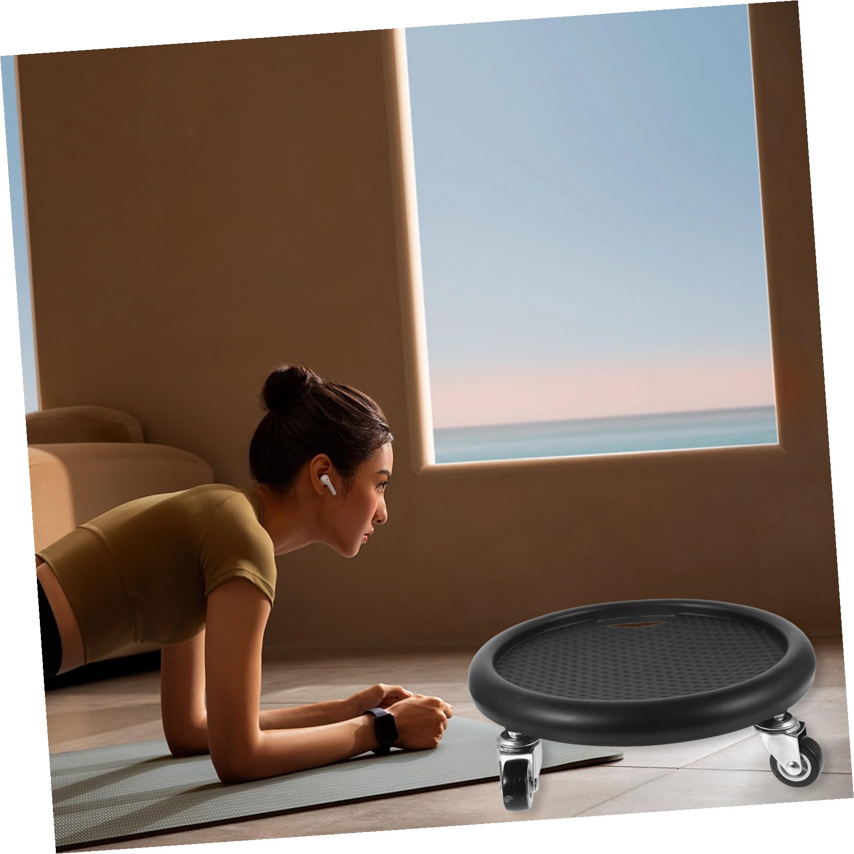 Disco Deslizante de Fitness Silencioso para Abdomen, 1 Juego