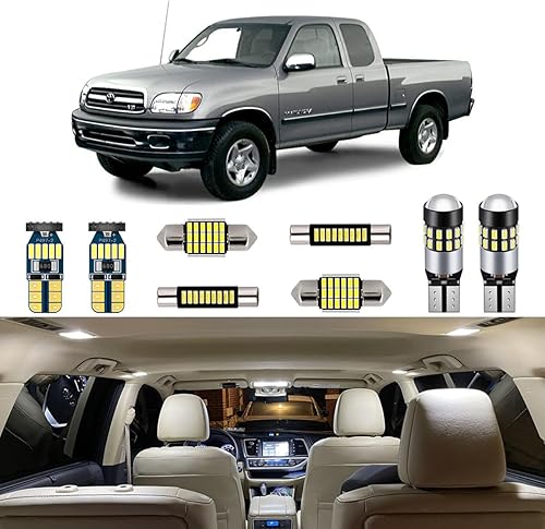 Kit de bombillas LED blancas superbrillantes de 6000 K para Toyota Tundra 2000 2001 2002 2003 2004 2005 2006 + herramienta de instalación