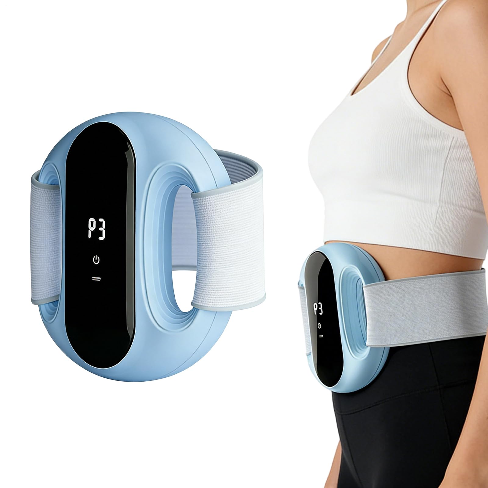 Fascia Ring Massager - Full-Body Massage Machine - Deep Tissue Percussion Massager - for Runners Travelers Athletes Women Men Laborers Fitness Lovers Home Office Yoga Studio Travel