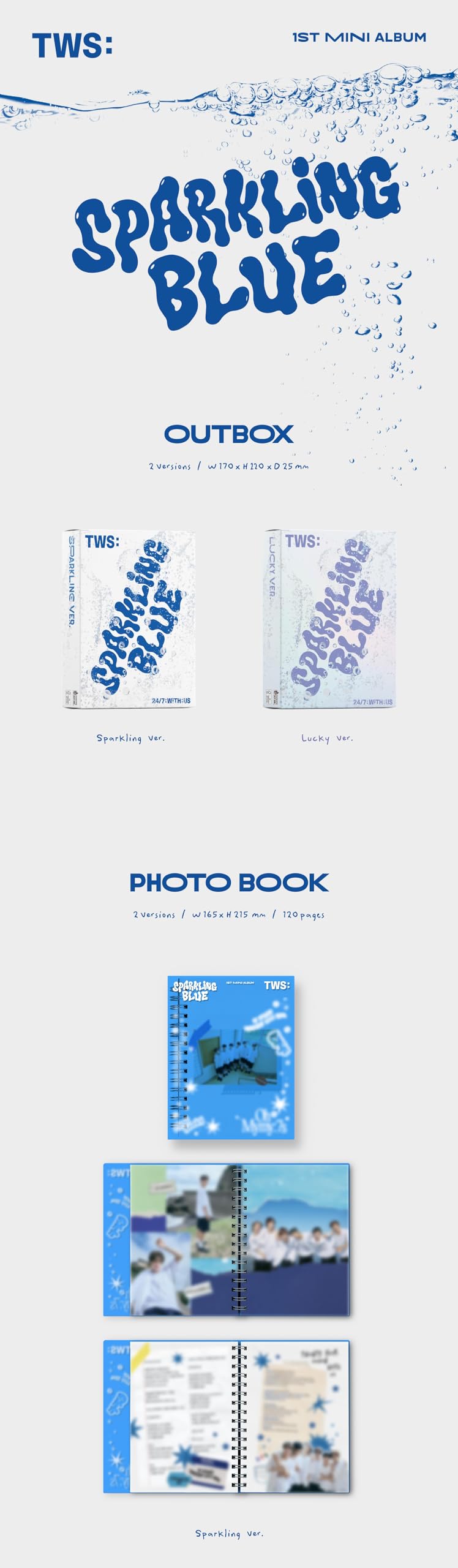 Amazon | TWS SPARKLING BLUE KPOP Album (韓国アルバム