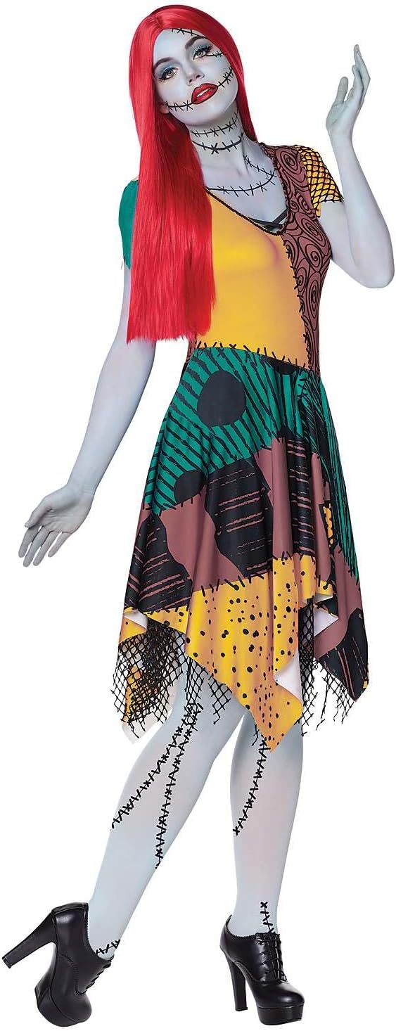 Spirit Halloween The Nightmare Before Christmas Adult Sally Costume | Officially Licensed | Disney | TV and Movie Costume