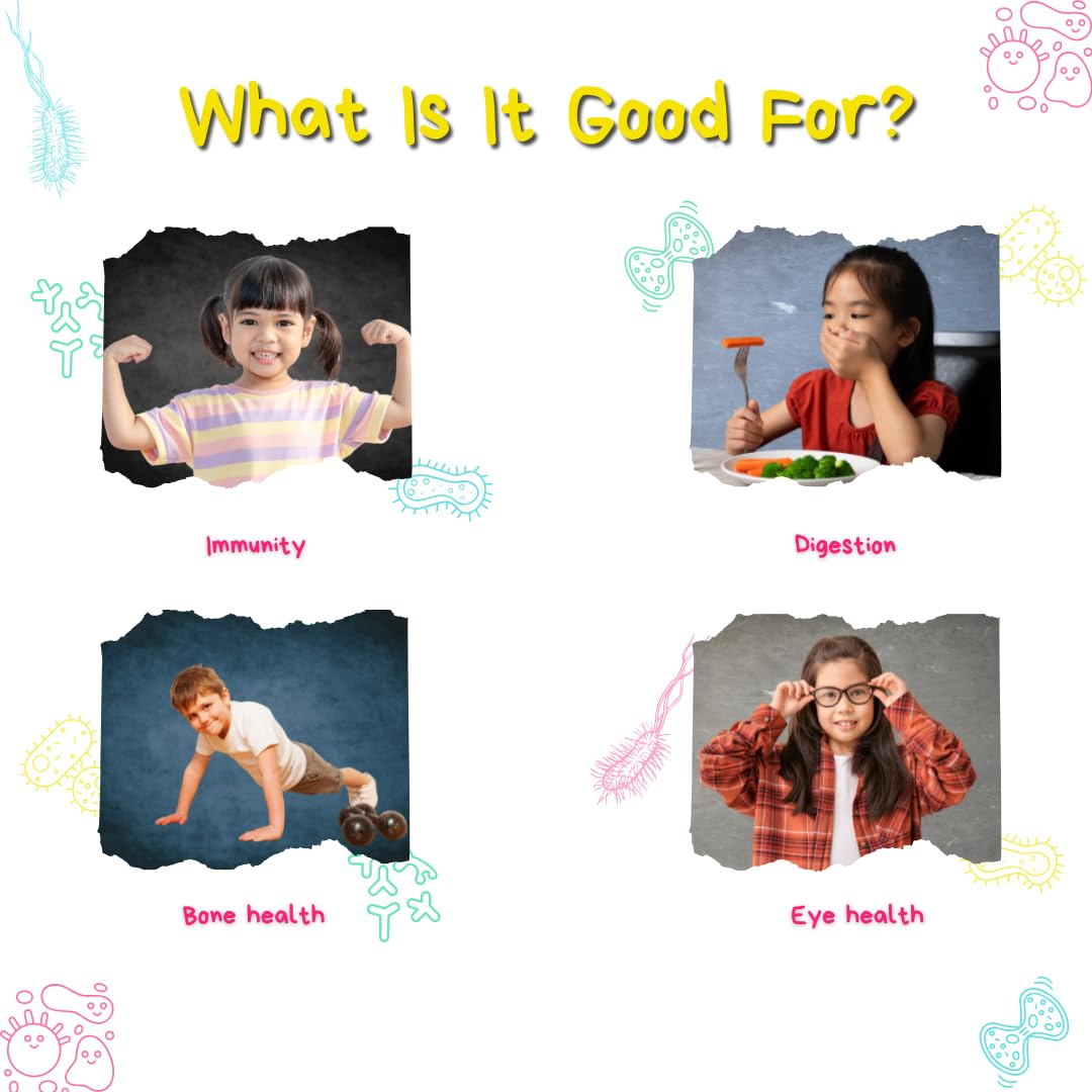 Swa Multivitamin Gumis for children aged 4 to 14 years. Vitamin C&1 Multivitamins | Helps in promoting immunity, digestive and bone health. Zero Chinese | Strawberry Flavor 30 Supar (Pack of 1) Swa Multivitamin Gumis for children aged 4 to 14 years. Vitamin C&1 Multivitamins | Helps in promoting immunity, digestive and bone health. Zero Chinese | Strawberry Flavor 30 Supar (Pack of 1)