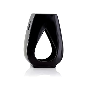 Ashleigh & Burwood Ceramic Oil Burner Droplet Black