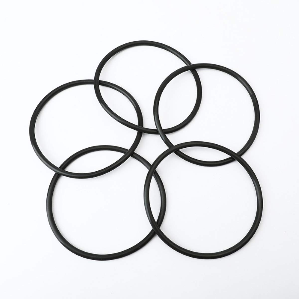 50 PCS O Rings Nitrile Rubber Round O-Rings Seal Grommets 58mm OD 51mm ID 3.5mm Width Metric Sealing Washer O-Ring Gasket Black