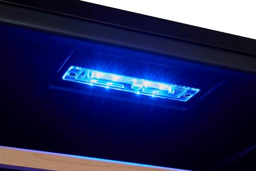 Exquisit® Vinoteca para 45 Botellas, 119L, Negro, Clase G, Dos Zonas de Temperatura 5-20°C, Control Digital LCD, Puerta Reversible de Cristal, Iluminación LED, Medidas (86,5 x 49,0 x 58,0 cm). - imagen 14