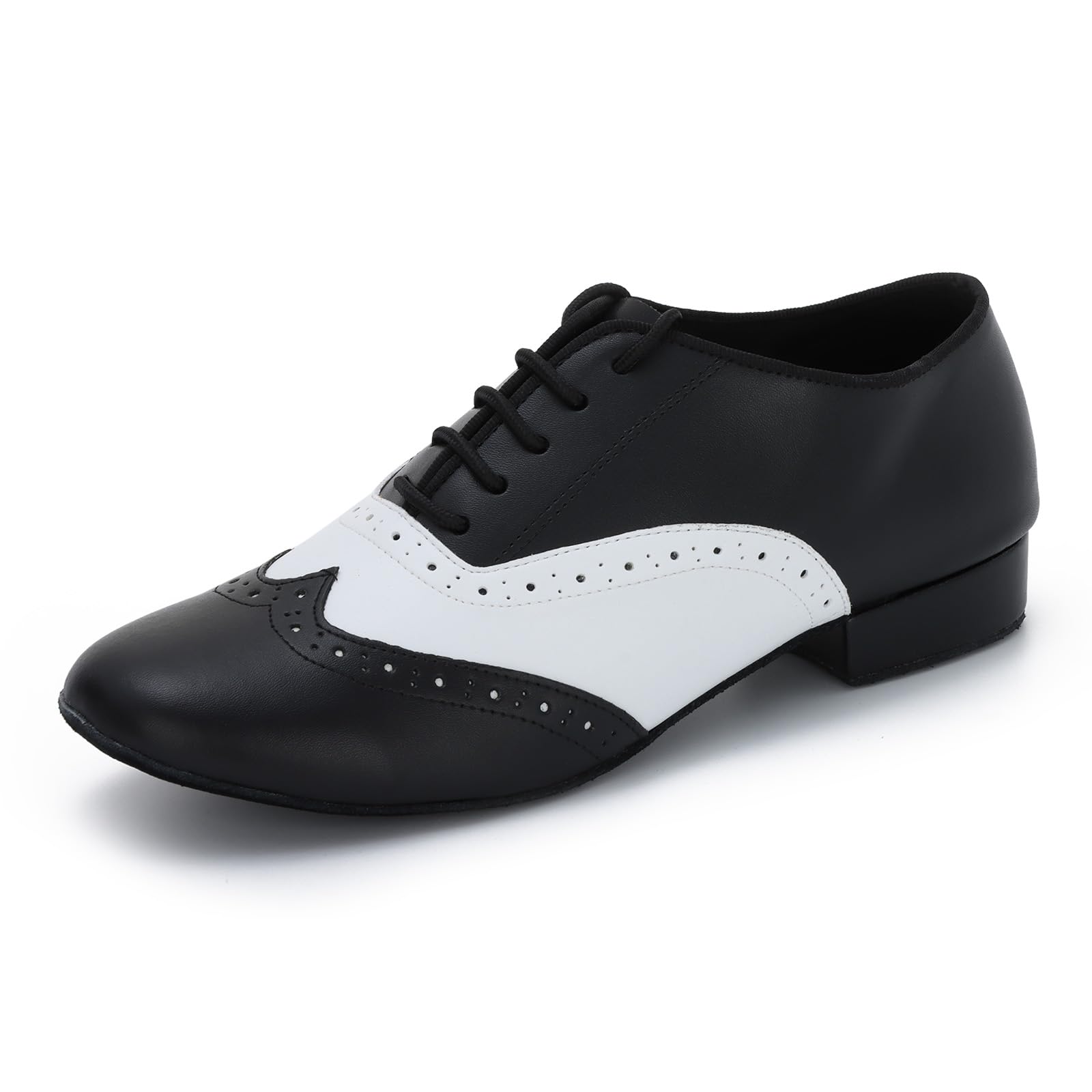 Scarpe da Ballo Uomo in Pelle Sintetica con Lacci per Tango Jazz Professionale