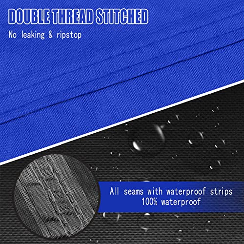 Guardian Vanguard Trailerable Boat Cover 16'-18.5' 100% Waterproof Marine Grade Boat Covers,Fits V-Hull,Fishing Boat,Utiltiy Boats, Runabout,Bass Boat Boat Covers(16'-18.5' Long,Beam Width To 94"Blue) #TOP2