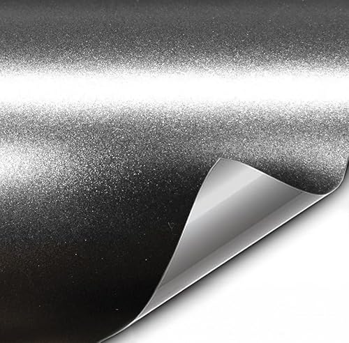 VViViD Black Satin Chrome Car Wrap 1 Foot x 5 Feet Stretch Conform Cast Vinyl DIY