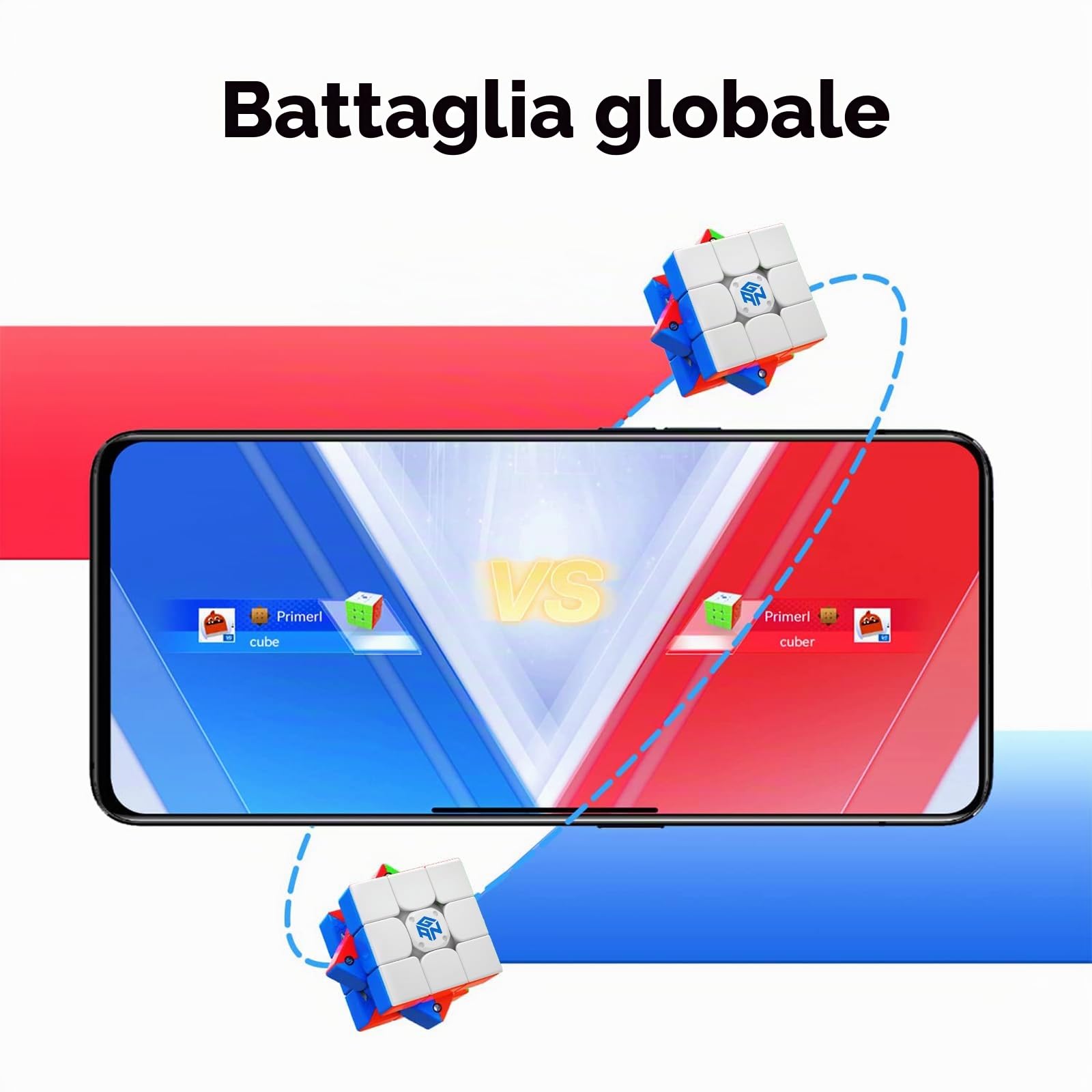 GAN 356 i3 Cubo Magnetico Intelligente Stickerless 3x3 - Smart Cube con Tracciamento e Cronometro App CubeStation - Speedcube Magico
