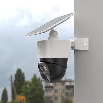Holicfun Corner Mount for Eufy SoloCam S340/E30/E42 & 4G LTE Cam S330 | Outside wall corner bracket, enables 270-degree camera view, durable plastic, easy installation, hardware included
