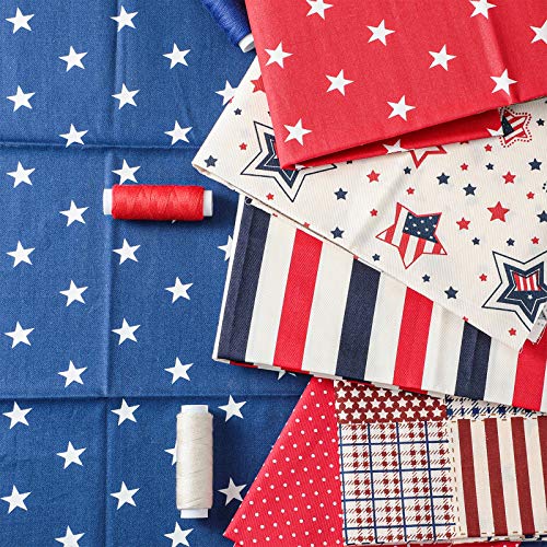Tatuo-12-Pcs-Patriotic-Fat-Quarters-157-x-196-Inch-Stars-and-Stripes-Fabric-Independence-Memorial-Day-4th-of-July-American-Flag-Print-Quilting-Fabric-Bundles-for-DIY-Jeans-Sewing-Patchwork-Material Tatuo 12 Pcs Patriotic Fat Quarters 157 x 196 Inch Stars and Stripes Fabric Independence Memorial Day 4th of July American Flag Print Quilting Fabric Bundles for DIY Jeans Sewing Patchwork Material