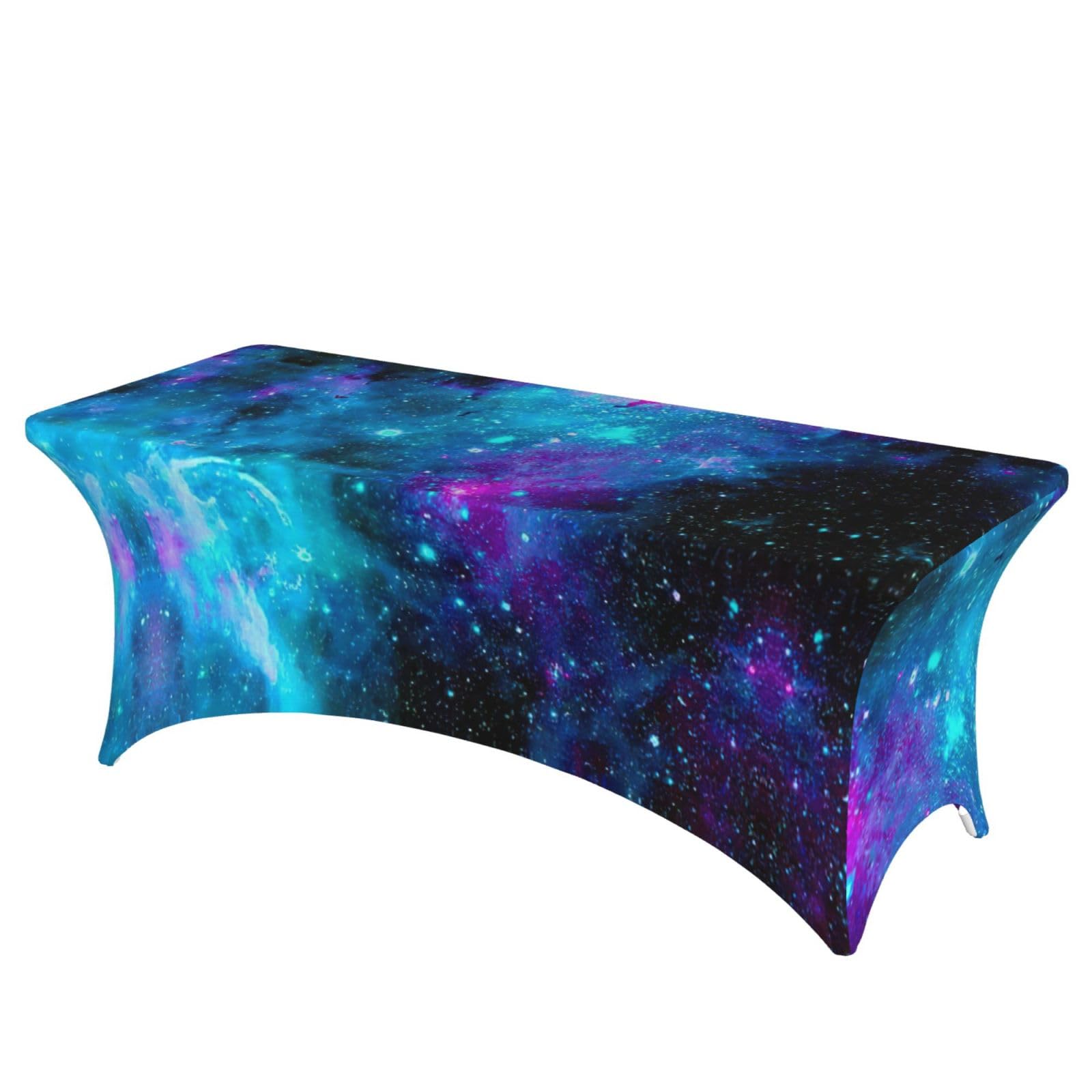 Nappe de table extensible violette ciel étoilé de 1,8m pour décorer un banquet de mariage chic