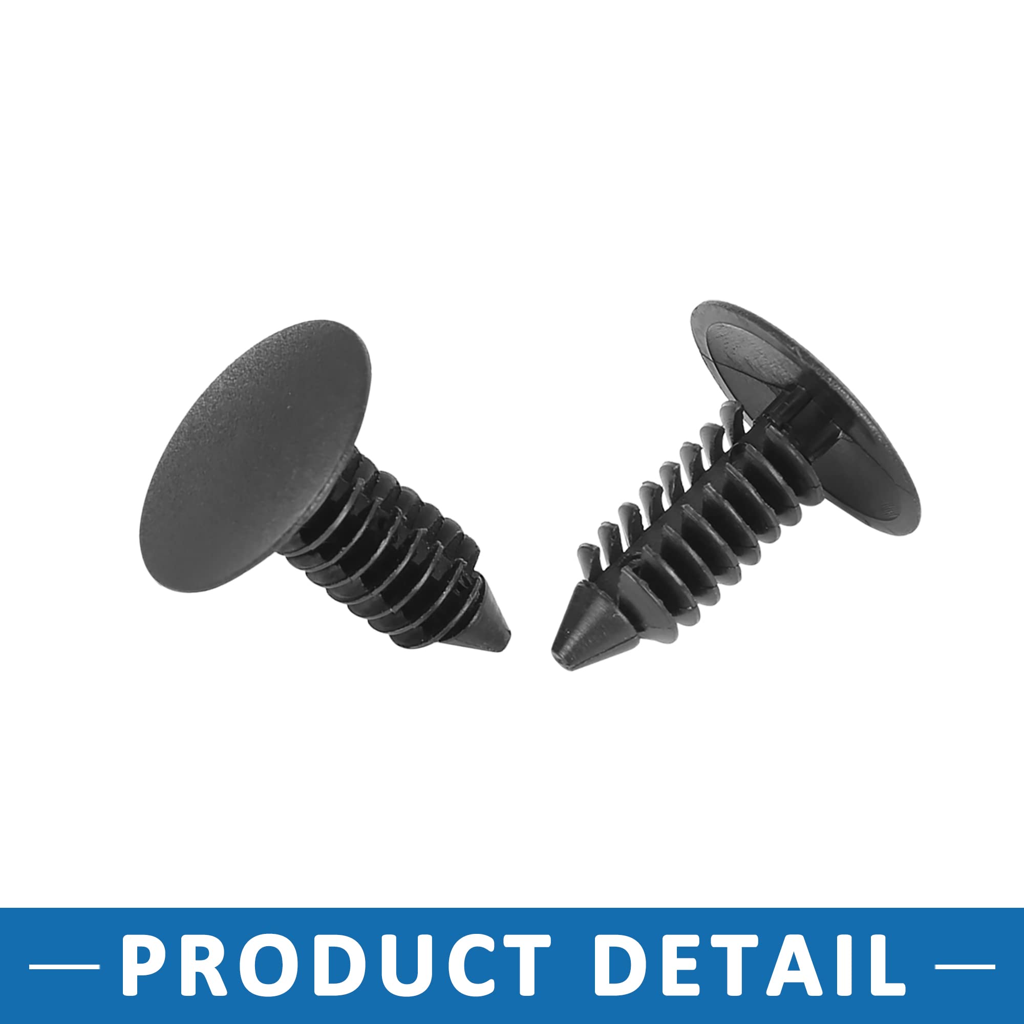 Fermi Rivetti Per Auto - 20 Pezzi, Plastica Bianca, Foro 6.5mm - Foto 12