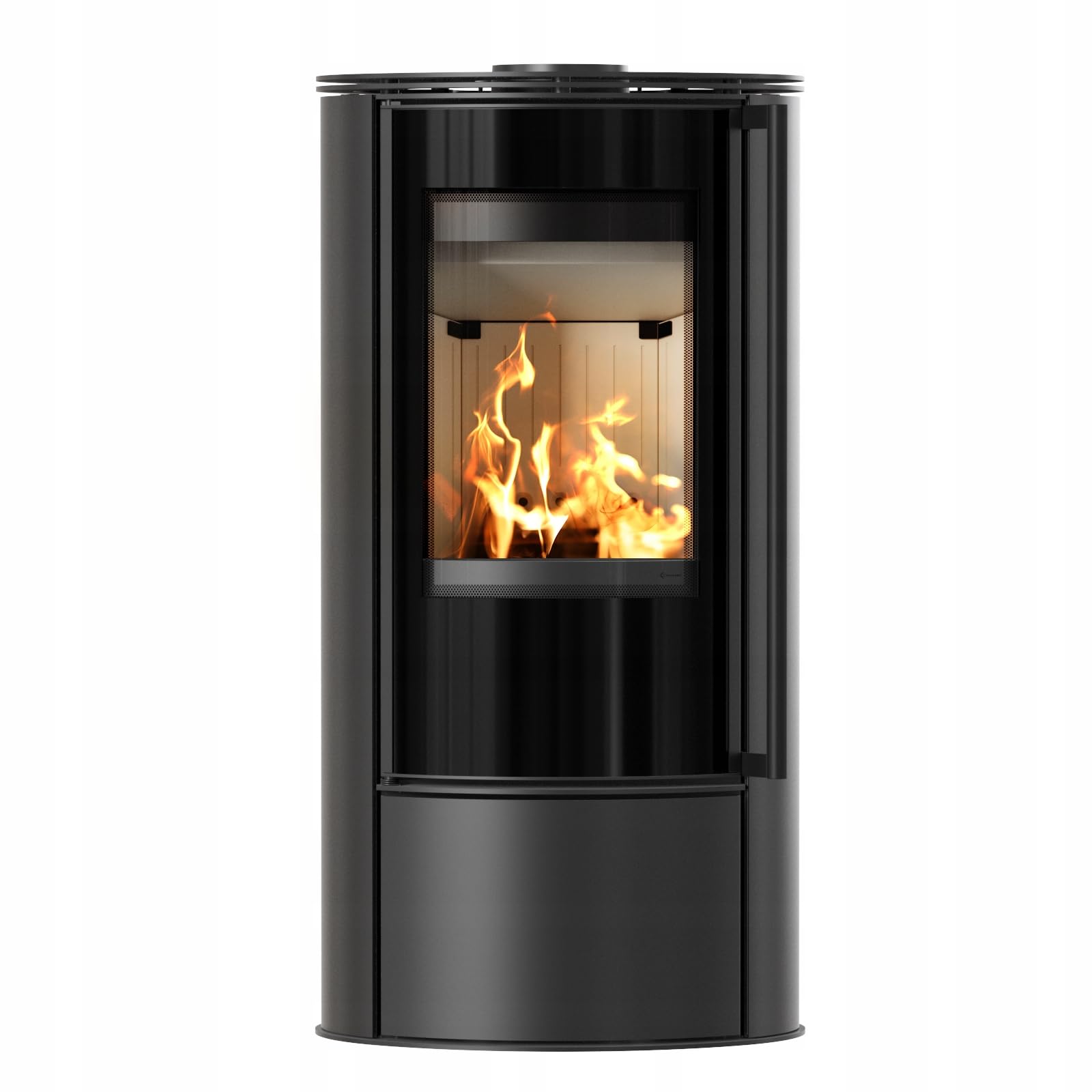 KRATKI Stufa a legna in acciaio ERIK 5,5 kW Ø150 A Ecodesign vetro ceramico