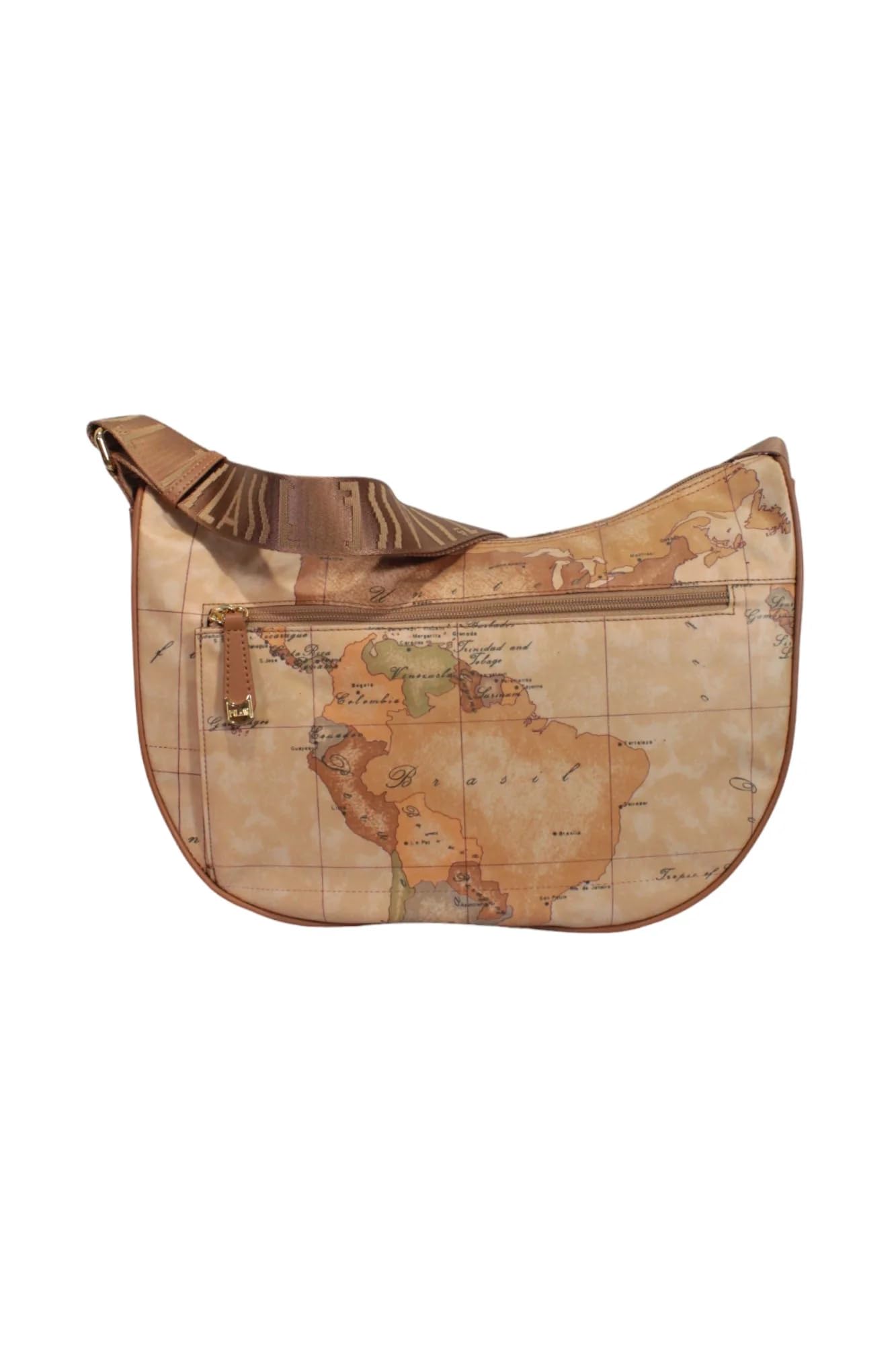 Alviero Martini 1 Class Medium Half Moon Shoulder Strap with Pocket