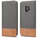 For Galaxy S9 Case,WenBelle [Blazers Series] Stand Feature,Double Layer Shock Absorbing Premium Soft PU Color matching Leather Wallet Cover Flip Cases For Samsung Galaxy S9 (Grey)