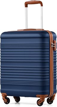 COOLIFE Cabin Suitcase 55x40x20cm Ryanair Cabin Bag ABS+PC Hard Shell TSA