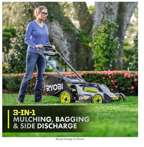 RYOBI 40V HP BRUSHLESS 20 in. Cordless Battery Walk Behind Push Lawn Mower with 6.0 AH BA