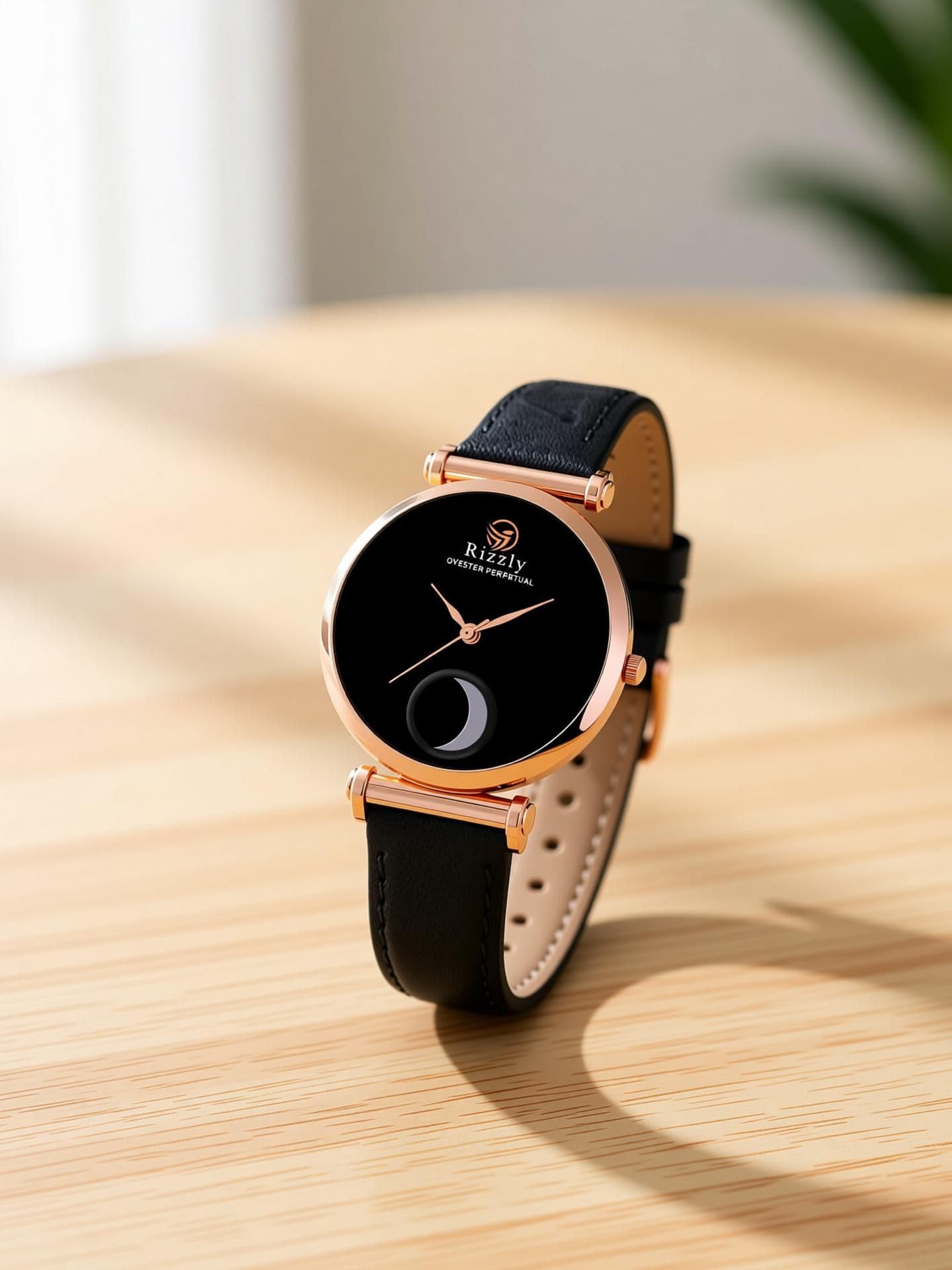 304-Black Moon Stylish Girls Watch-image-31
