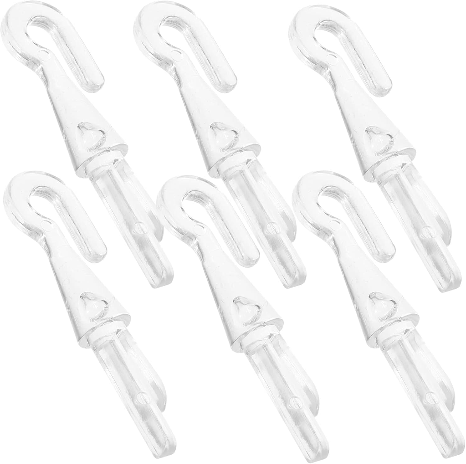 Angoily 6pcs Shutter Turn Rod Head Blind Parts Blind Wand