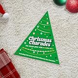 Gift Republic Christmas Charades Game Fun Festive Family-Friendly Mime Game with 300 Charade Prompts for Kids & Adults100 Tree-Shaped Cards in a Box, Green - Image 5