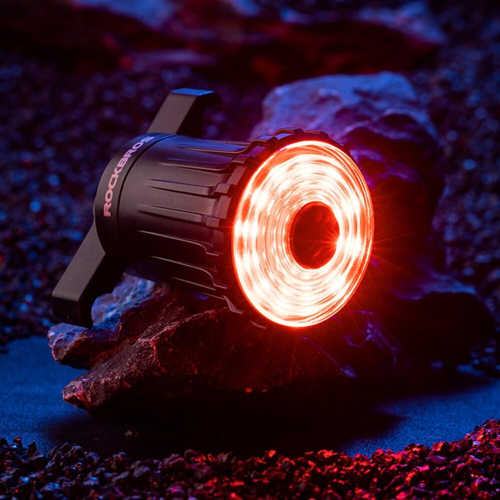 Luz trasera de bicicleta de 100 lúmenes, con detección de freno, 7 modos, recargable por USB, lámpara de advertencia de seguridad