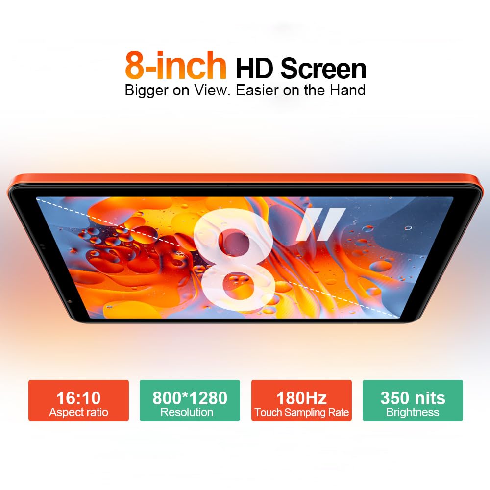Blackview ZENO 1 Tablet, 8 Inch HD Screen, Android 15 Tablet, 18GB