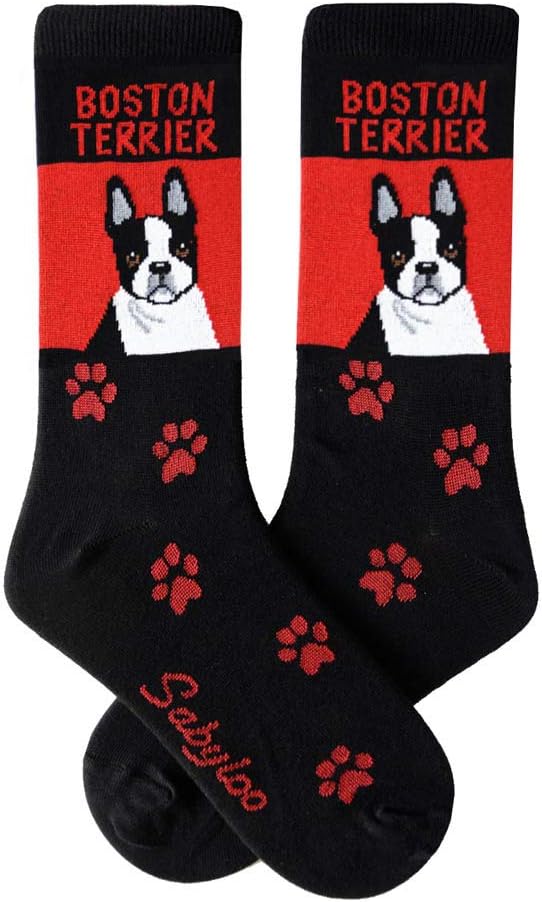 Boston Terrier Crew Socks Unisex