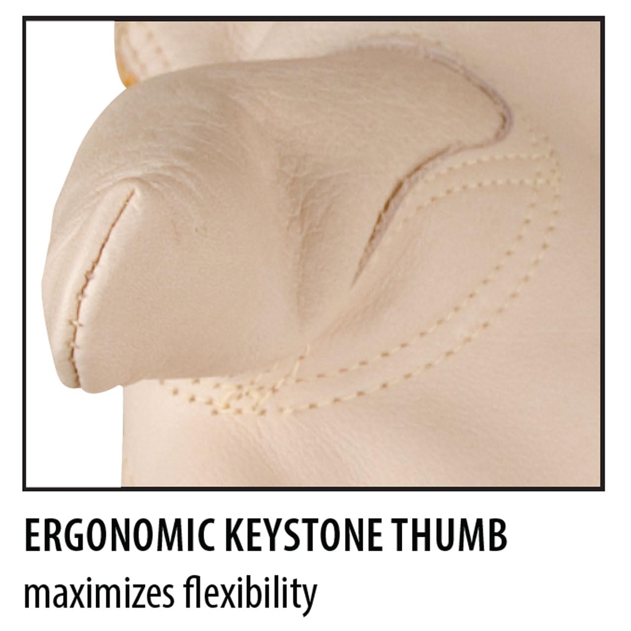 Black Stallion (97 Versatile Drivers Glove, Premium Grain Cowhide Palm, Split Cowhide Back, Ergonomic Keystone Thumb, Elastic Wrist Band, Medium, Tan/Gold