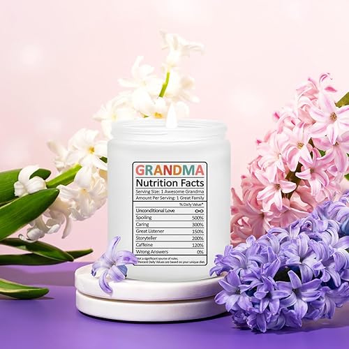 Miniatura 9 de Regalos para abuela, Día de la Madre, cumpleaños, Navidad, Acción de Gracias, grandes velas para abuelas de nietos, nietas y nietos