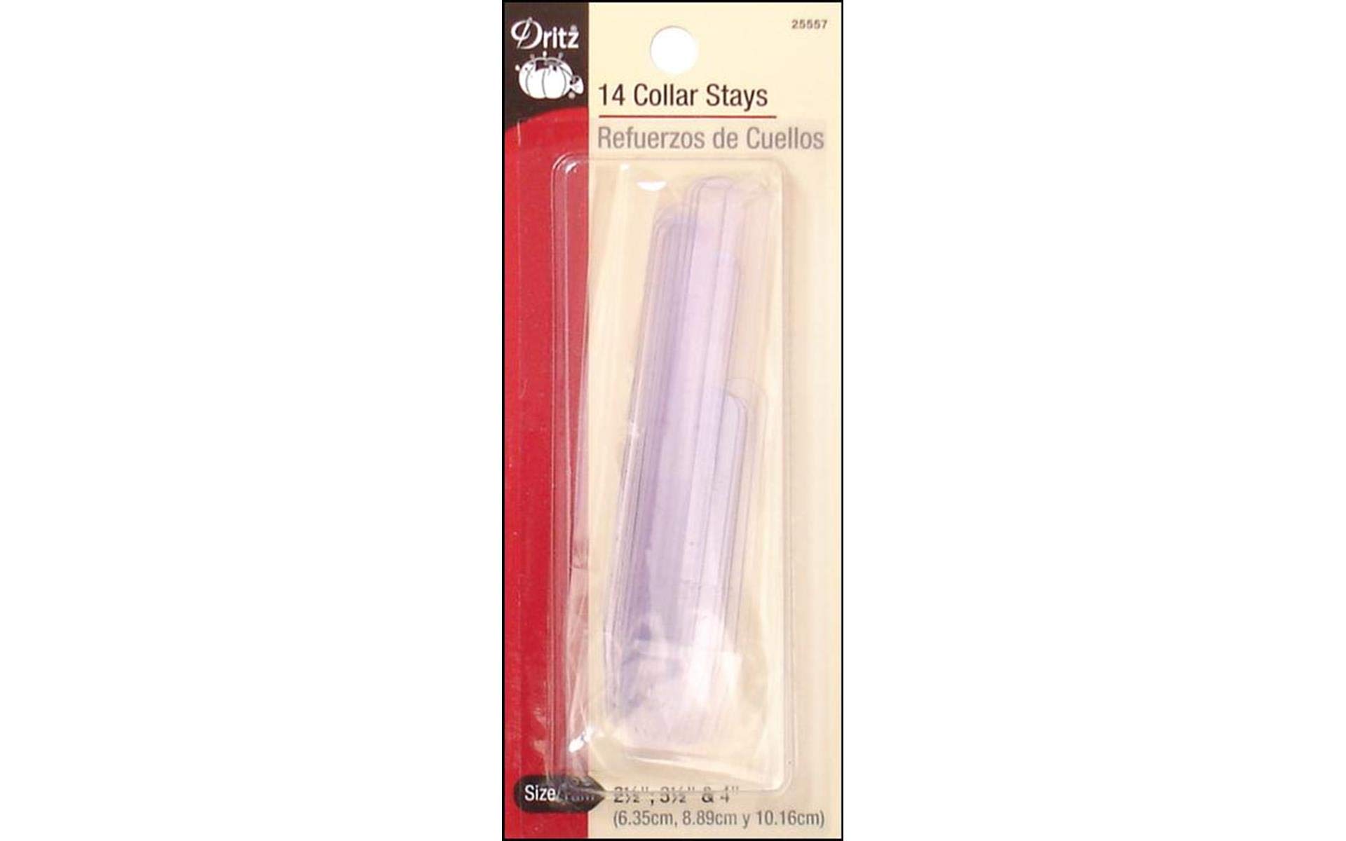 Dritz 25557 Collar Stays, Assorted Sizes (14-Count)