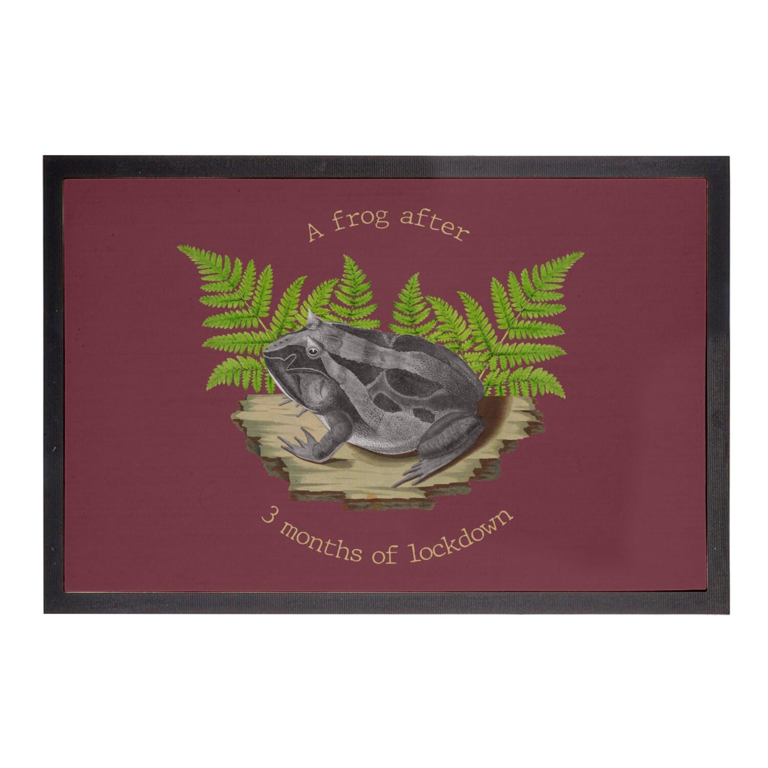 Paillasson rouge Fabulous fini les entrées tristes tapis grenouille 60x40cm