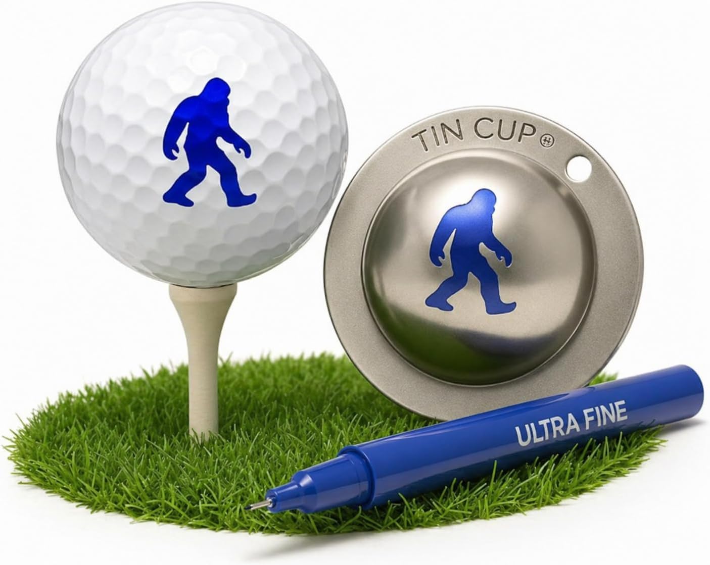 Tin Cup Golf Ball Custom Marker Alignment Tool (Sasquatch)