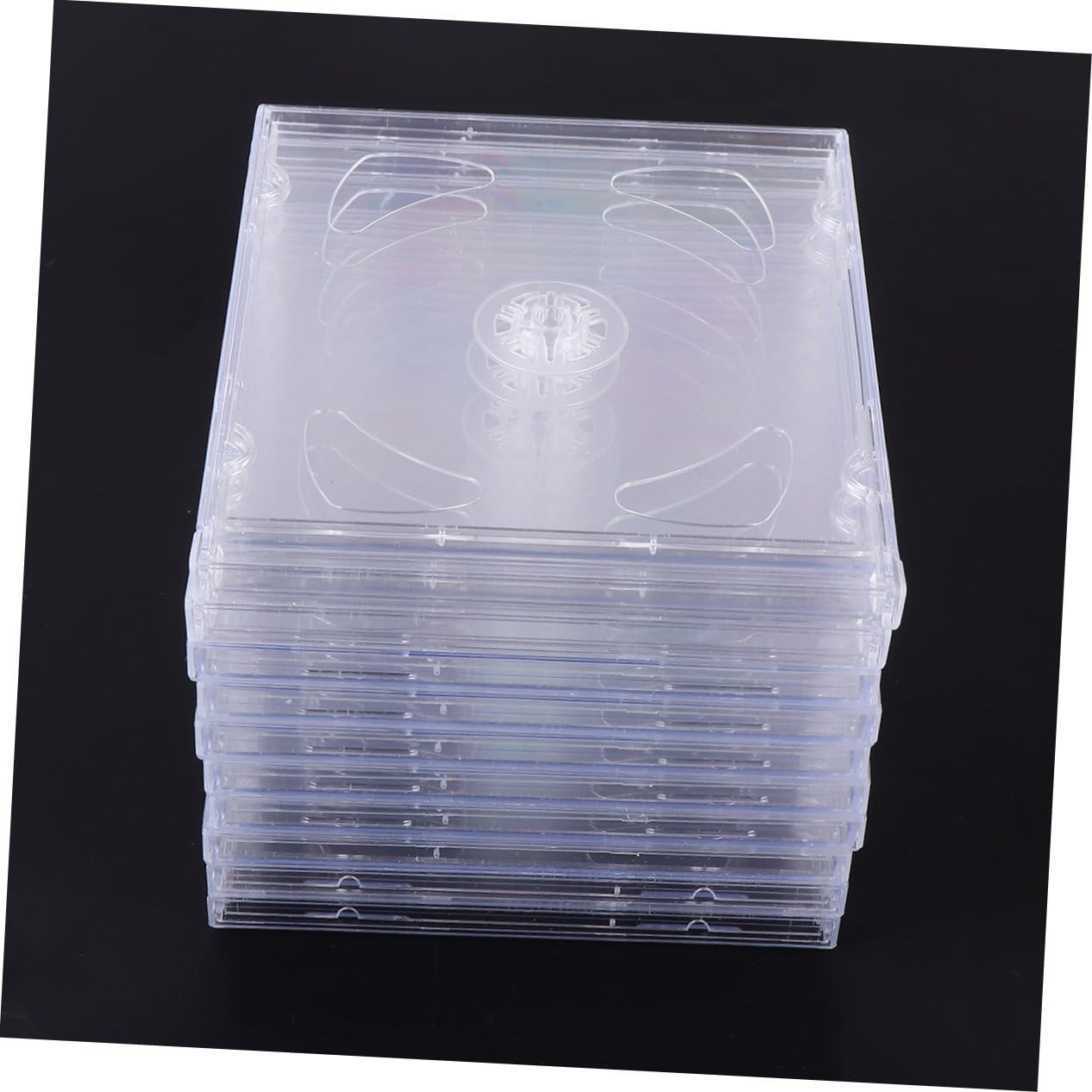 Custodia CD Trasparente in Plastica, Contenitore per 2 CD o Dvd, Confezione da 10 Pezzi, Facile da Trasportare, per Video Nozze e Diario Ragazzo Ragazza