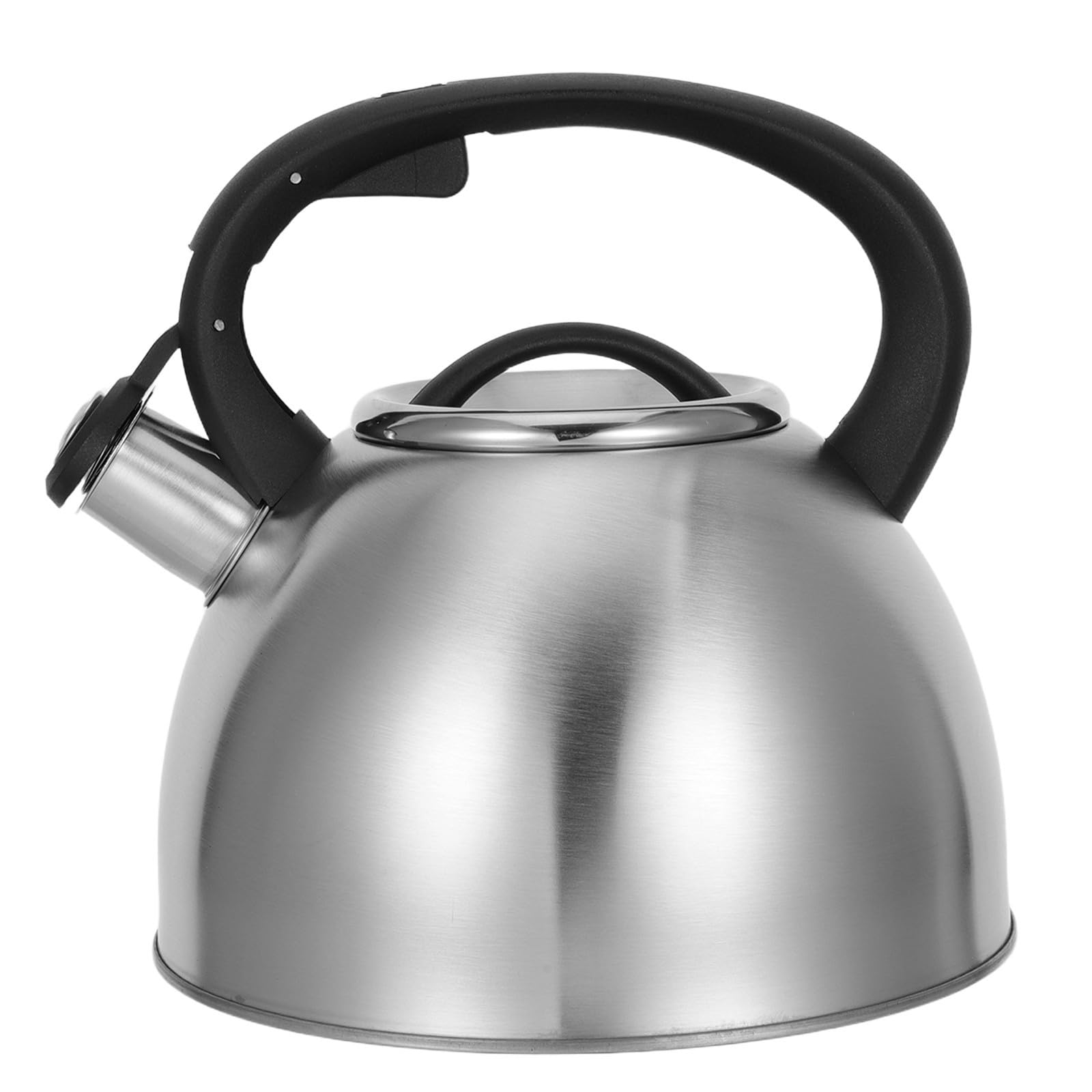 Hervidor Silbante con Mango Ergonómico de 3l de Acero Inoxidable y Superficie Pulida a Espejo, Adecuado para Cocina y Uso en Dormitorios