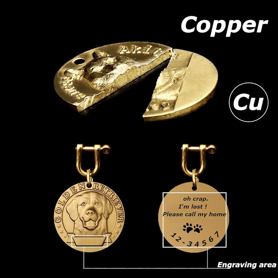 おり Amazon.co.jp: NMLC銅ペットIDタグ、エンボスコイニングプロセス