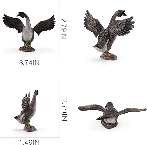 Miniatura 7 de LC JoyCre Figura de ganso, figuras de animales de granja para niños pequeños, figuras de animales preescolares, proyecto eduaccional, modelo de