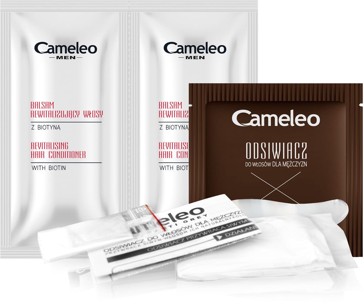 Delia Cosmetics - Odsiwiacz dla mężczyzn do włosów naturalnych w odcieniach brązu CAMELEO MEN
