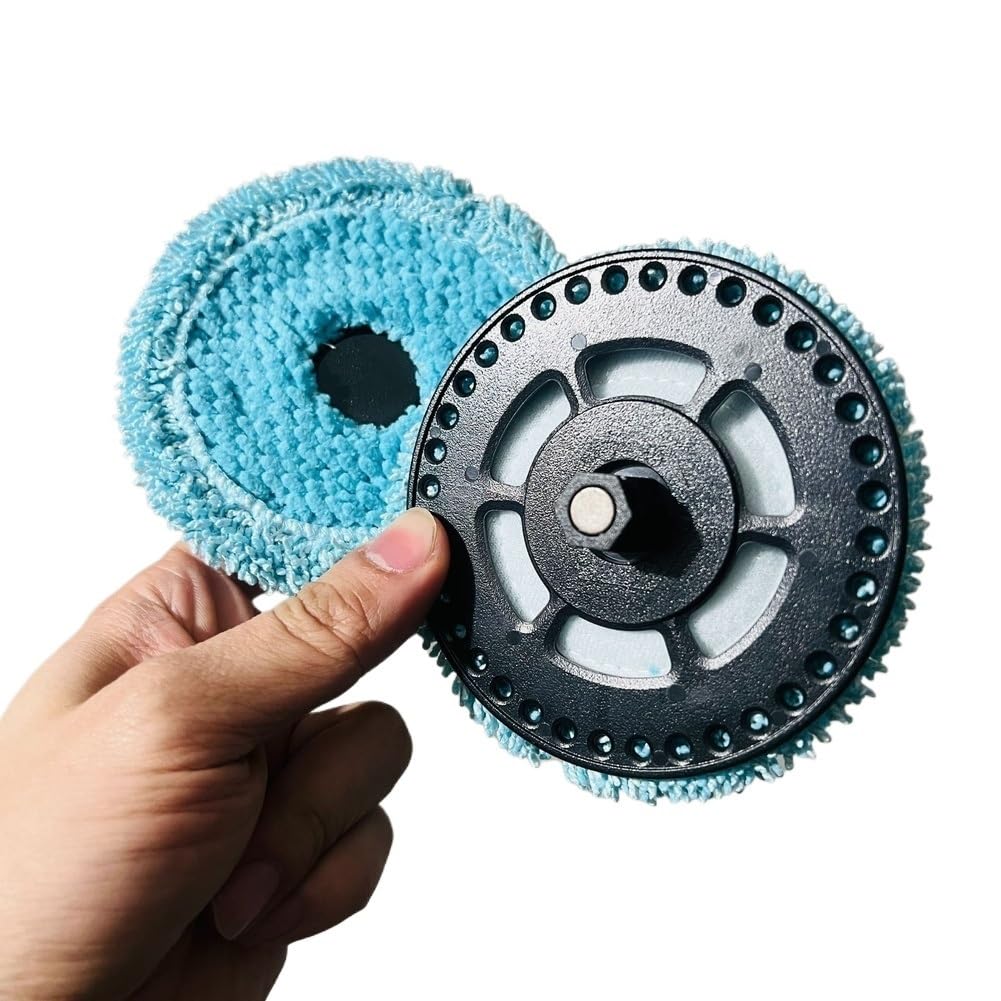 RHOBYXONZ Mop Holder And Cloth Pad,Compatible For Cecotec,Compatible For Conga 9990 9590 Robotic Vacuum, Floor Cleaning Brush Replacement Part Kit(1pcs)