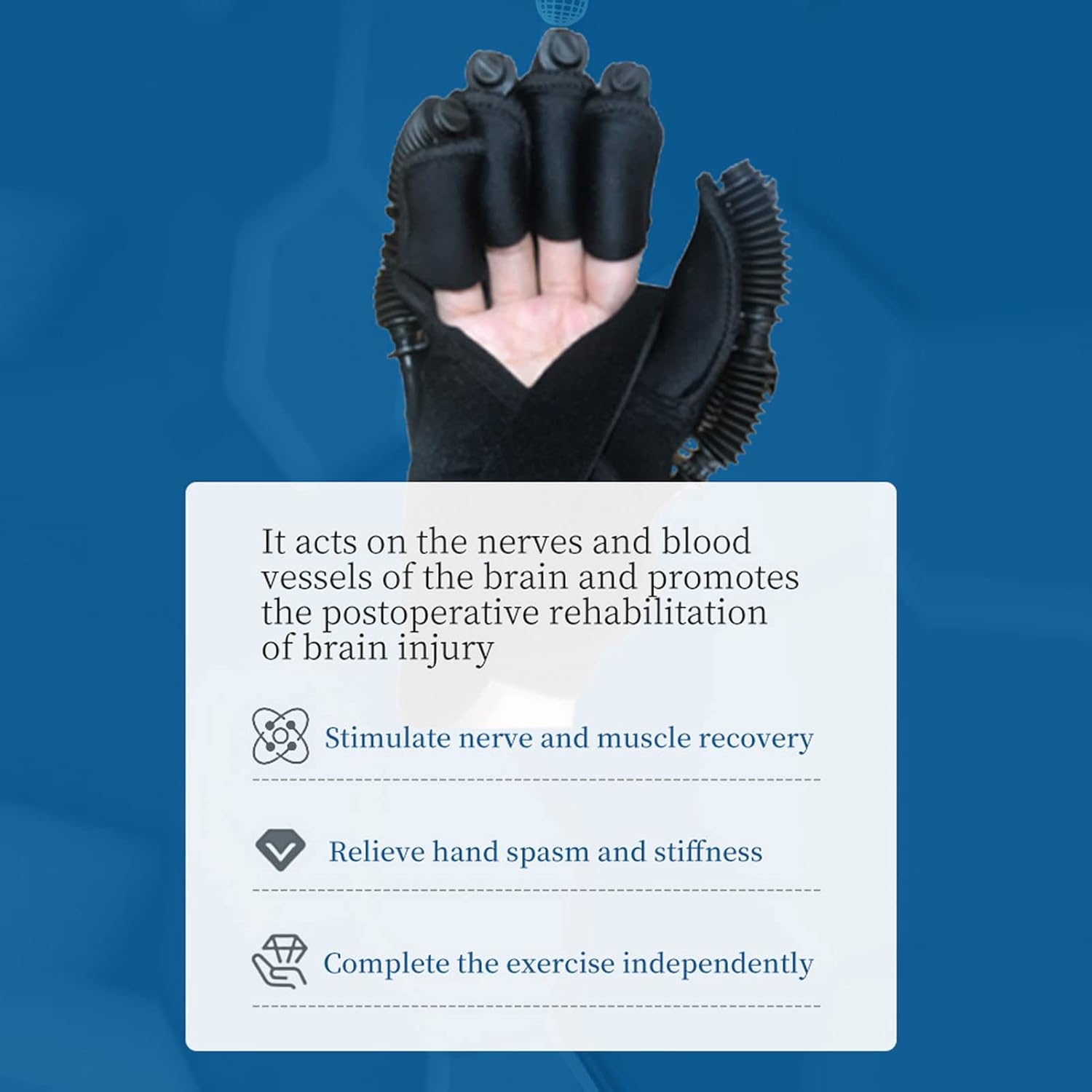 Hand Wrist Rehabilitation Robot, Increase Joint Motion Correct Contraction Stiffness Finger Training Rehabilitation Orthotics Promote Recovery for Hospital Use (S)