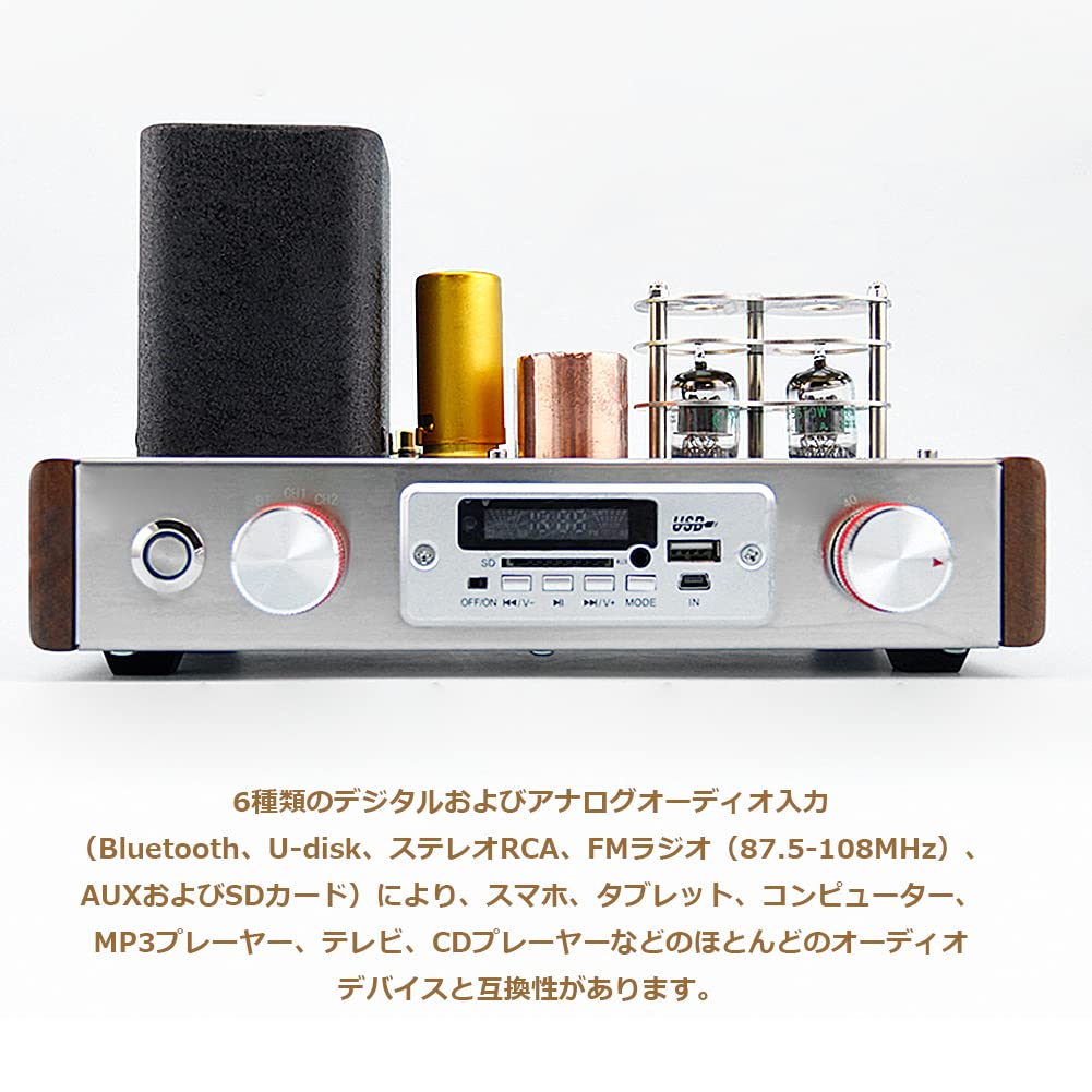Amazon.co.jp: HiFi CLASS A Bluetooth 5.0 真空管 プリアンプ USB SD