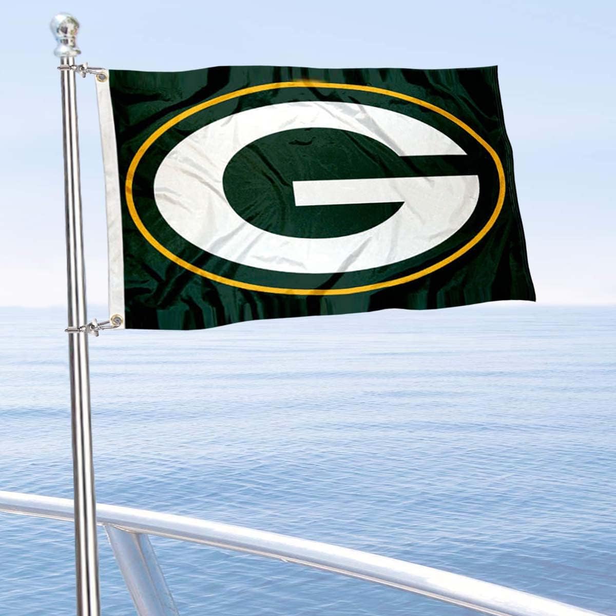 Green Bay Packers Boat and Golf Cart Flag - Image 2