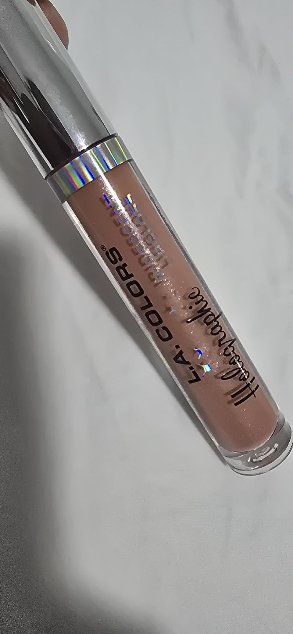 L.A. COLORS Holographic Iridescent Lipgloss, Diamond Lite CLG423 fluid ounce