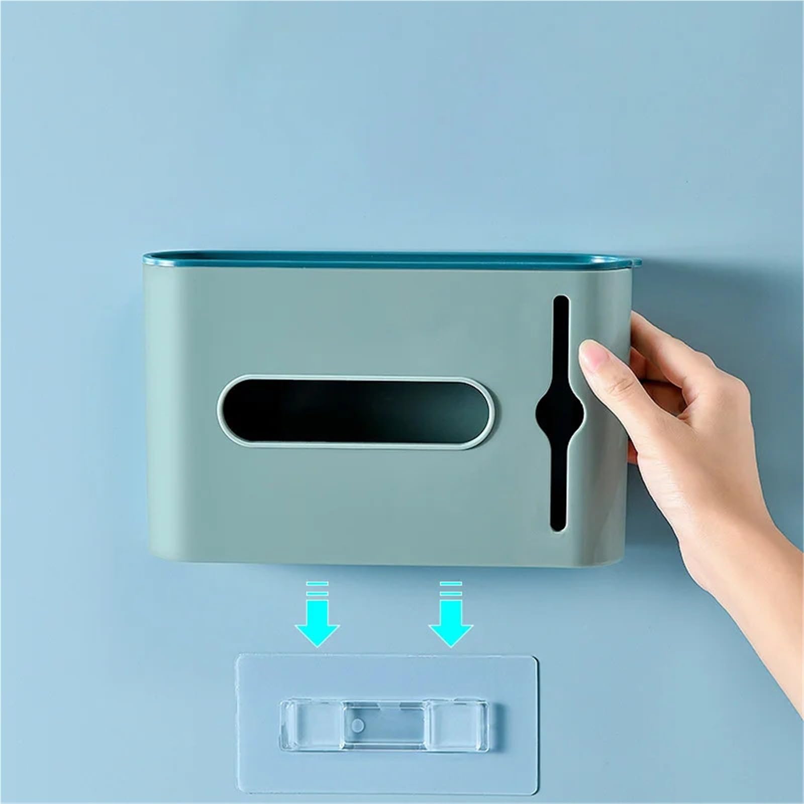 Organizador De Bolsas De Basura Caja de almacenamiento de bolsas de basura, dispensador de bolsas de basura de plástico montado en la pared, soporte for bolsas de basura, organizador extraíble for bañ