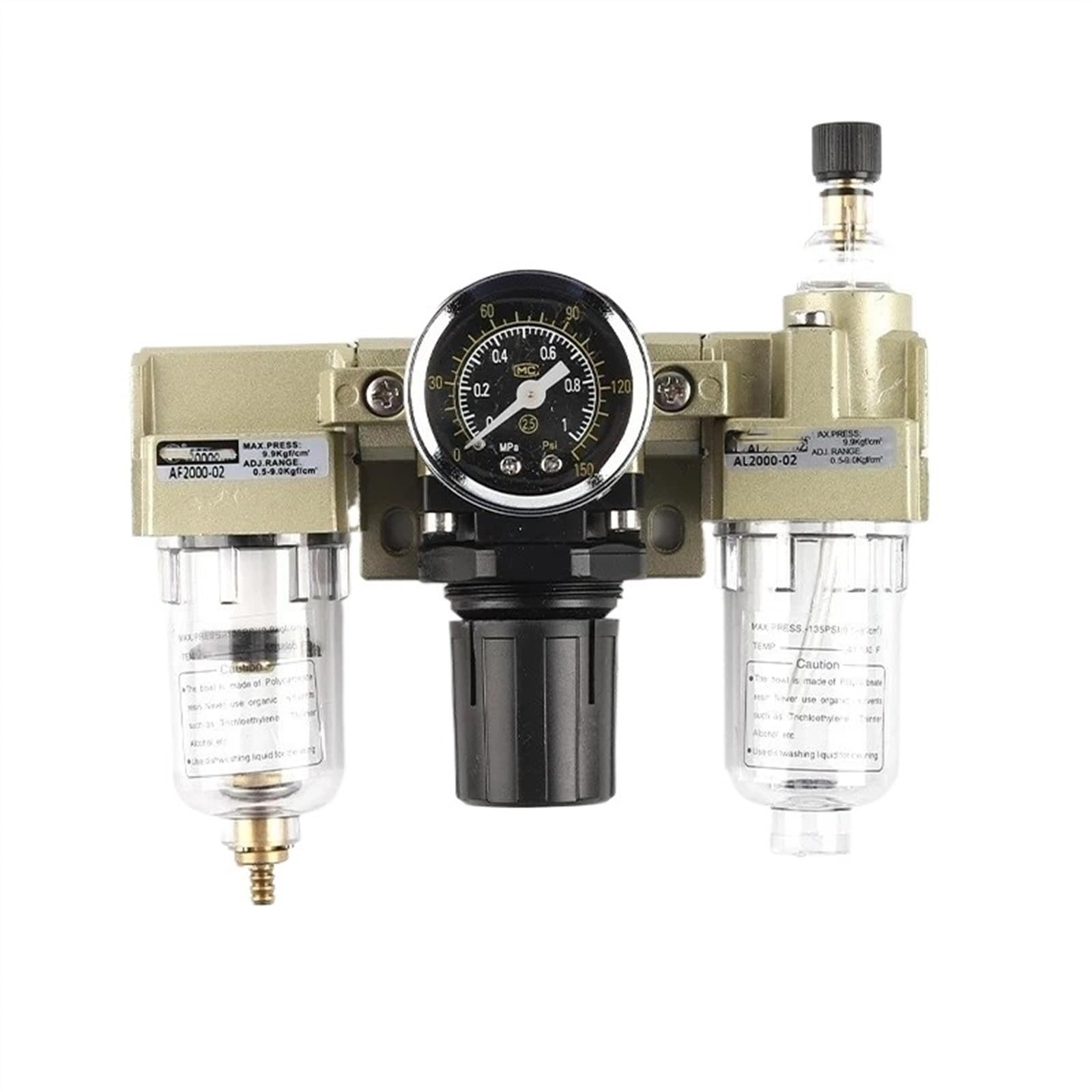 Regulador de presión AC3000-03 y filtro deshumidificador de agua para compresor
