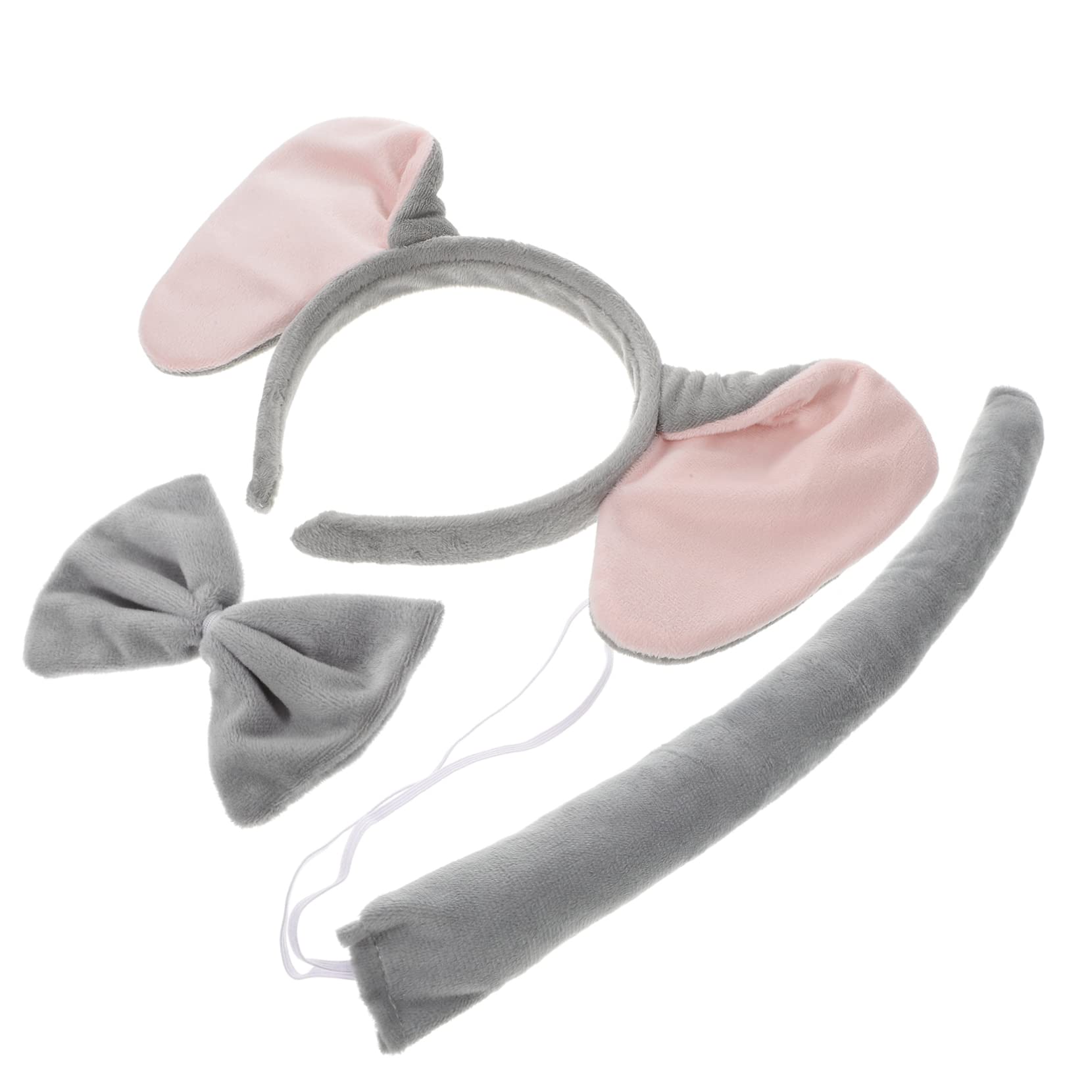 WOONEKY 1 Set Elephant Ear Headband Elephant Ears Headband Elephant Ears and Tail Elephant Costume for Elephant Ears for Women Elephant Tail Costume Elephant Tail and Ears Tiger Tie