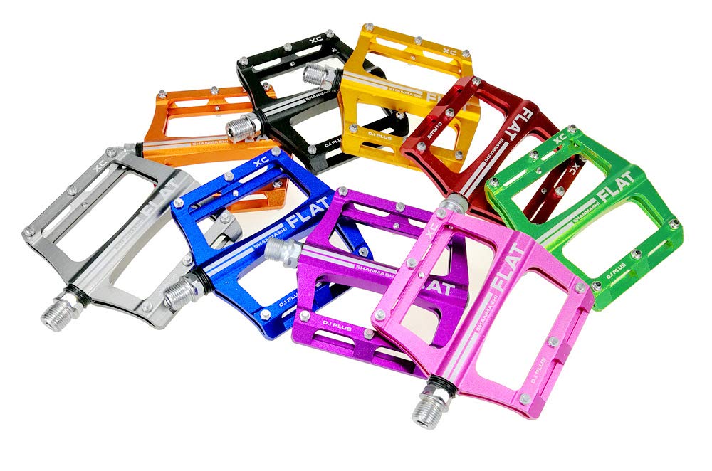 Pedales Antideslizantes de Aluminio Pedales de Bicicleta fáciles para MTB/Pedal de Bicicleta de montaña/Pedal BMX con husillo de Acero CR-Mo
