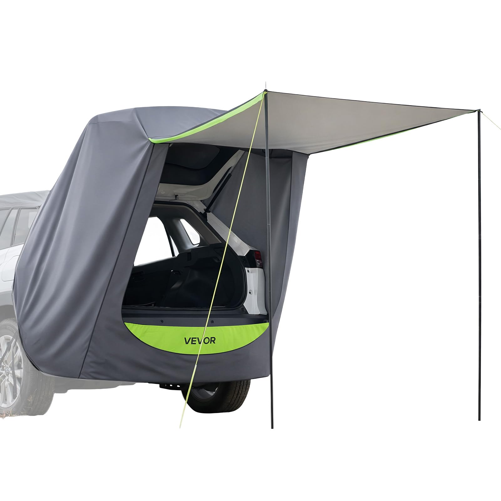 VEVOR Tente de Hayon pour 2 Personnes, Tente Arrière de Voiture SUV Toutes Saisons, pour Camping, Randonnée en Plein Air, Auvent Pare Soleil de Coffre, Imperméable PU2000 mm, avec Sac de Transport